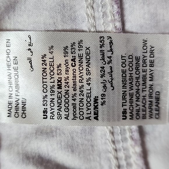 Chico Jeggings sz 3 Purple & Gray - Picture 4 of 8